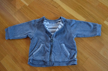 Sweat zippé gris Sergent Major - 12 mois